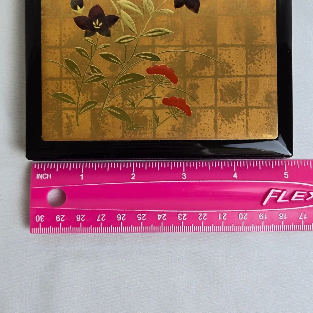 Nippon‎ Togeichien Yamanaka Lacquerware Korin-Style Bellflower Address Book Vtg